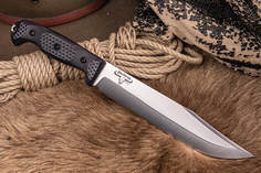 Туристический нож Kizlyar Supreme Bastardo в стали Sleipner с финишем StoneWash в G10