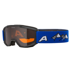 Маска Горнолыжная Alpina Piney Black-Blue Matt/Orange S2 (Б/Р) 2024-25