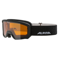 Маска Горнолыжная Alpina Scarabeo Jr. Black Matt/Orange S2 (Б/Р) 2024-25
