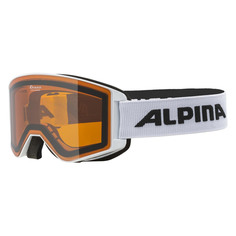 Маска Горнолыжная Alpina Narkoja White Matt/Orange S2 (Б/Р) 2024-25