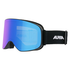 Маска Горнолыжная Alpina Slope Q-Lite Black Matt/Q-Lite Blue S2 (M) 2024-25
