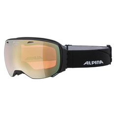 Маска Горнолыжная Alpina Big Horn Q Black Matt/Q Gold Sph. S2 (L) 2024-25