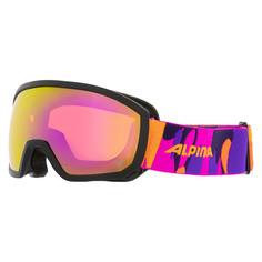 Маска Горнолыжная Alpina Scarabeo Jr. Q-Lite Black-Pink Matt/Q-Lite Pink Sph. S2 (Б/Р)