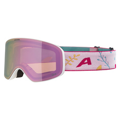 Маска Горнолыжная Alpina Fernie Q-Lite White-Flower Matt/Q-Lite Rose S2 (Б/Р) 2024-25