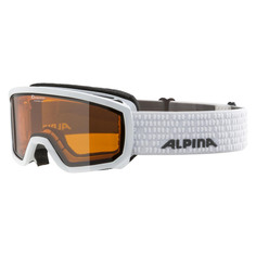 Маска Горнолыжная Alpina Scarabeo Jr. White Matt/Orange S2 (Б/Р) 2024-25