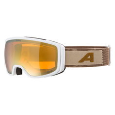 Маска Горнолыжная Alpina Bivio Q-Lite White-Earth Matt/Q-Lite Gold S2 (S) 2024-25