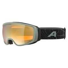 Маска Горнолыжная Alpina Double Jack Planet Q-Lite Willow-Green Matt/Q-Lite Gold S2 (M)