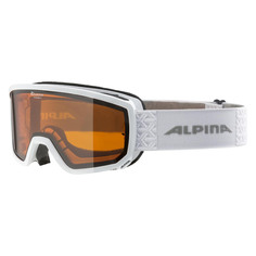 Маска Горнолыжная Alpina Scarabeo S White Gloss/Orange S2 (S) 2024-25