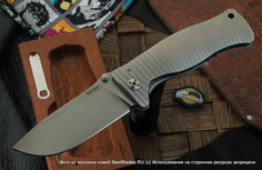 Складной нож Lion Steel SR-1 Titanium Gray Frame 90 мм. L/SR1 G