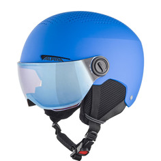 Шлем Детский Alpina Zupo Visor Q-Lite Blue Matt (См:54-58) 2024-25
