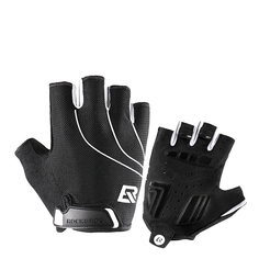 Перчатки RockBros S107 без пальцев, черные, S