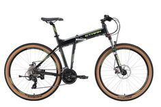 Велосипед Stark24 Cobra 27.2 D черный металлик желтый 20" 2024