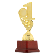 Кубок "1 место", зол., подставка пластик, 17 x 6.5 x 4 см Командор