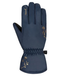 Перчатки Reusch Ice Flower Dress Blue/Gold (Дюйм:8,5) 2024-25