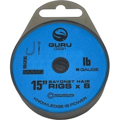 Поводок рыболовный GURU Поводок готовый SMWG Bayonet Ready Rigs 15" 14 0,17мм 8шт