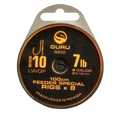 Поводок рыболовный GURU Поводок готовый Feeder Special Rig LWGF 10 100см 0,19мм 8шт