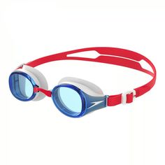 Очки для плавания SPEEDO детские Hydropure Jr, 8-126723083, синий/красный