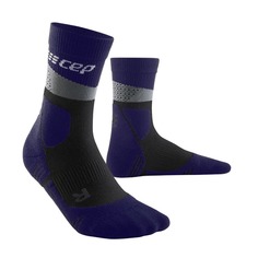CEP HIKING MAX MID CUT COMPRESSION SOCKS (W) Компрессионные носки женские Серый/Синий 4