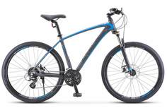 Велосипед STELS Navigator 750 MD 27,5" V010 рама 19" антрацитово-синий