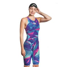 Женский стартовый костюм с открытой спиной Bodyshell Women Short Leg Fina Approved 2010 Mad Wave
