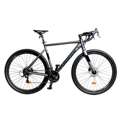 Велосипед HORST 700C Caliber 2024 колеса 28" рама 22" гравийный серо-черный