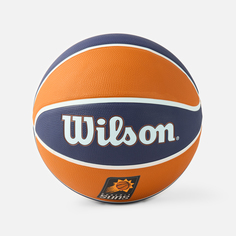 Мяч баскетбольный Wilson NBA Team Tribute Phoenix Suns, размер 7, коричнево-синий