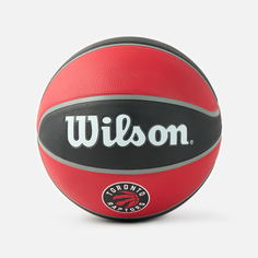 Мяч баскетбольный Wilson NBA Team Tribute Toronto Raptors, размер 7, красно-черный