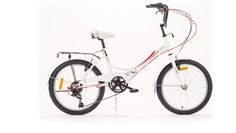 Велосипед KROSTEK COMPACT 206, 2023, рост 15", белый