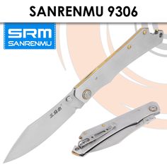 Складной нож SanRenMu 9306 сталь 195мм (95мм клинок)