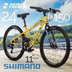 Велосипед NOVATRACK 24" PRIME, алюм.рама 11", золотой металлик, 18-скор,TY21/TS38/SG-6SI