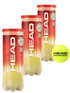 Мячи для большого тенниса HEAD Championship, 9 мячей (3 банки)