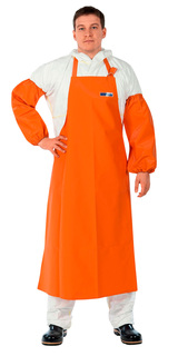 Фартук рыбообработчика TM Waterproofline Fishermans WPL, ПВХ 500 г/м, оранжевый (Фартук