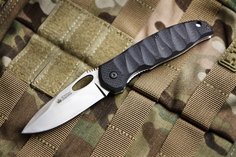 Туристический нож Kizlyar Supreme Hero 440C Satin Черный 180мм