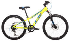Подростковый велосипед Extreme HD 24" (2024) салатовый Novatrack