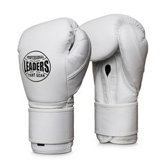Перчатки боксерские LEADERS LS 2 WH белые 16 oz
