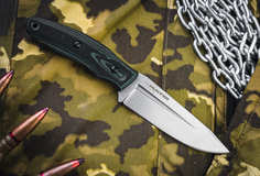 Туристичеcкий нож Kizlyar Supreme CityHunter Elmax Green-Black G10