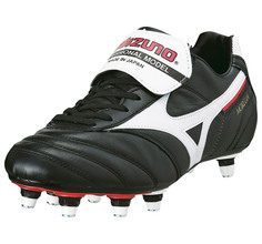 Morelia II SI, бутсы (10) чер/бел/крас, 8,UK Mizuno