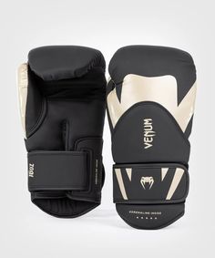 Перчатки боксерские Venum Challenger 4.0 Black/Beige (14 унций)