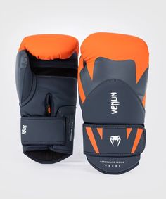 Перчатки боксерские Venum Challenger 4.0 Orange/Navy Blue (10 унций)