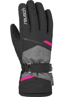 Перчатки Reusch Hannah R-Tex Xt Black/Black Melange/Pink Glo (Inch (Дюйм):8,5) 2022-23