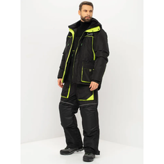 Костюм зимний Huntsman Elbrus ткань Hit Membrane цвет Черный Лайм 48-50, 182-188