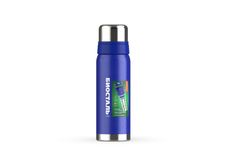 Термос Biostal Охота 2 чашки, с ситечком, синий, NBR-750Z-B 0,75 л