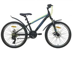Велосипед подростковый горный Aist Rocky Junior 2.1 24 черный, производство Беларусь Аист