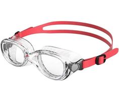 Очки для плавания детские Speedo Futura Classic Jr 8-10900B991A, прозрачный/красный