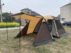 Палатка 4 местная 2 тамбура, 210*250*170см, 11.7кг, коричневый, KRT-107 No Brand