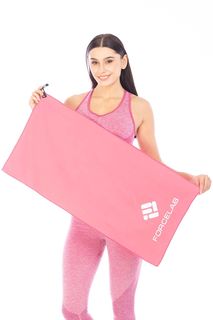 Спортивное полотенце FORCELAB 7066136, розовое, 40х80 см