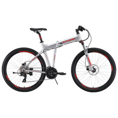 Складной велосипед Stark Cobra 27.2 HD (2024) Серебристый 20"