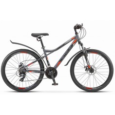 Велосипед STELS Navigator 26" 510 MD V010 2024 горный антрацитовый, красный