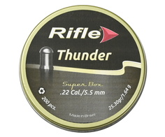 Пуля пневм. RIFLE Premium Series Thunder 5,5 мм. 1,64 гр. (200 шт. в банке) 6026EX
