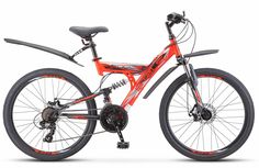 Велосипед STELS Focus MD 24" V010, Красный-чёрный, рама 16", 2023